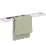 Single Wall-Mounted Towel Rack B Stainless Steel M