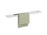 Single Wall-Mounted Towel Rack B Stainless Steel L