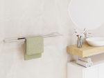 Single Wall-Mounted Towel Rack B Stainless Steel L - Image 3