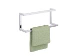 Double Wall-Mounted Towel Rack Stainless Steel S