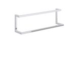 Double Wall-Mounted Towel Rack Stainless Steel M - Image 3