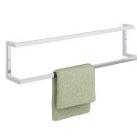 Double Wall-Mounted Towel Rack Stainless Steel L