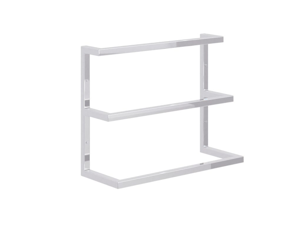 Triple Wall-Mounted Towel Rack Stainless Steel S - Image 2