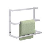 Triple Wall-Mounted Towel Rack Stainless Steel S