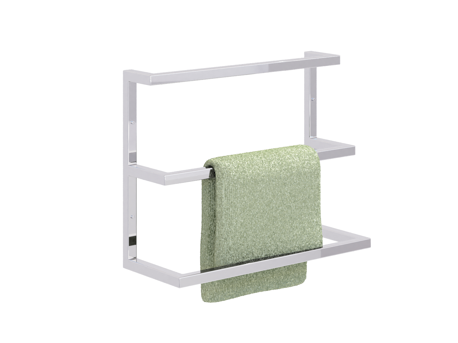 wsc-np-3-45-s-cza-sym1 Triple Wall-Mounted Towel Rack Stainless Steel S - Image 1