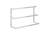 Triple Wall-Mounted Towel Rack Stainless Steel M - Image 2