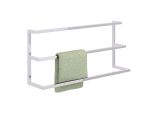 Triple Wall-Mounted Towel Rack Stainless Steel L