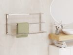 Triple Wall-Mounted Towel Rack Stainless Steel L - Image 3