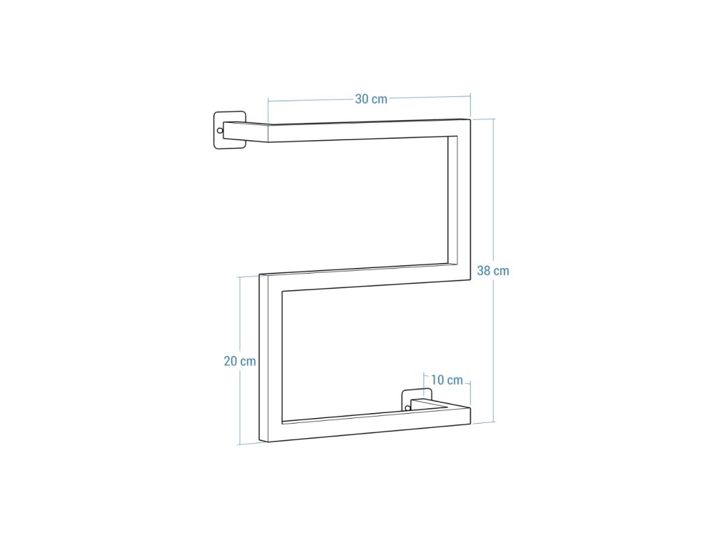 Loft Wall-Mounted Towel Rack Stainless Steel XS - Image 5