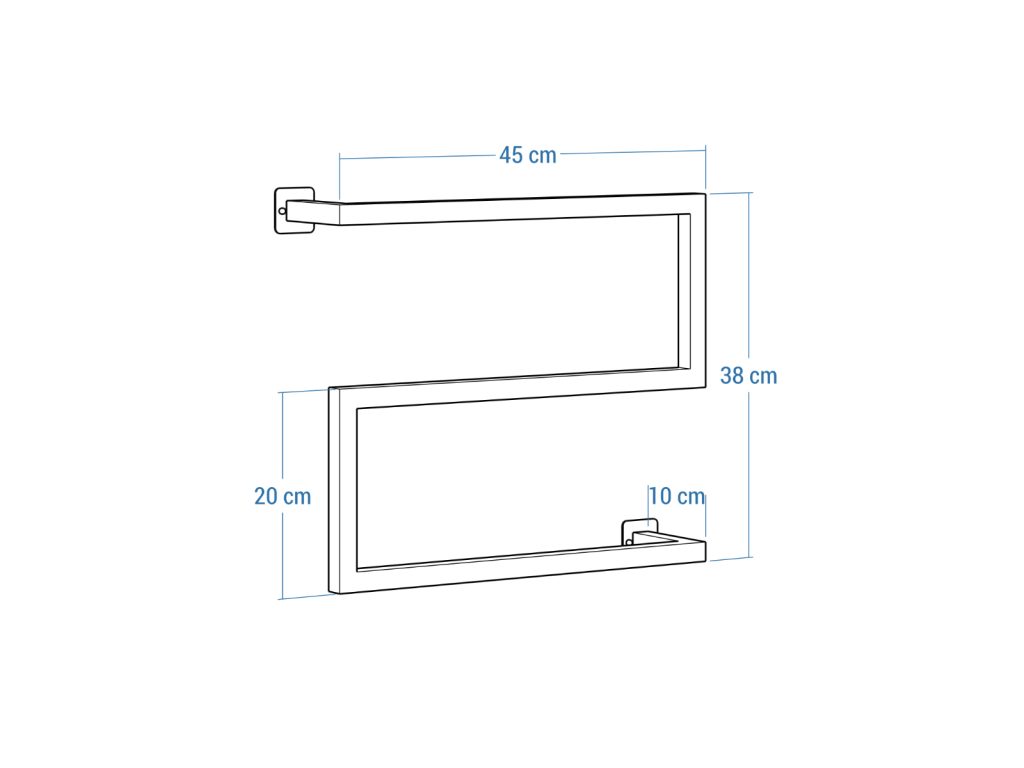 Loft Wall-Mounted Towel Rack S - Image 5