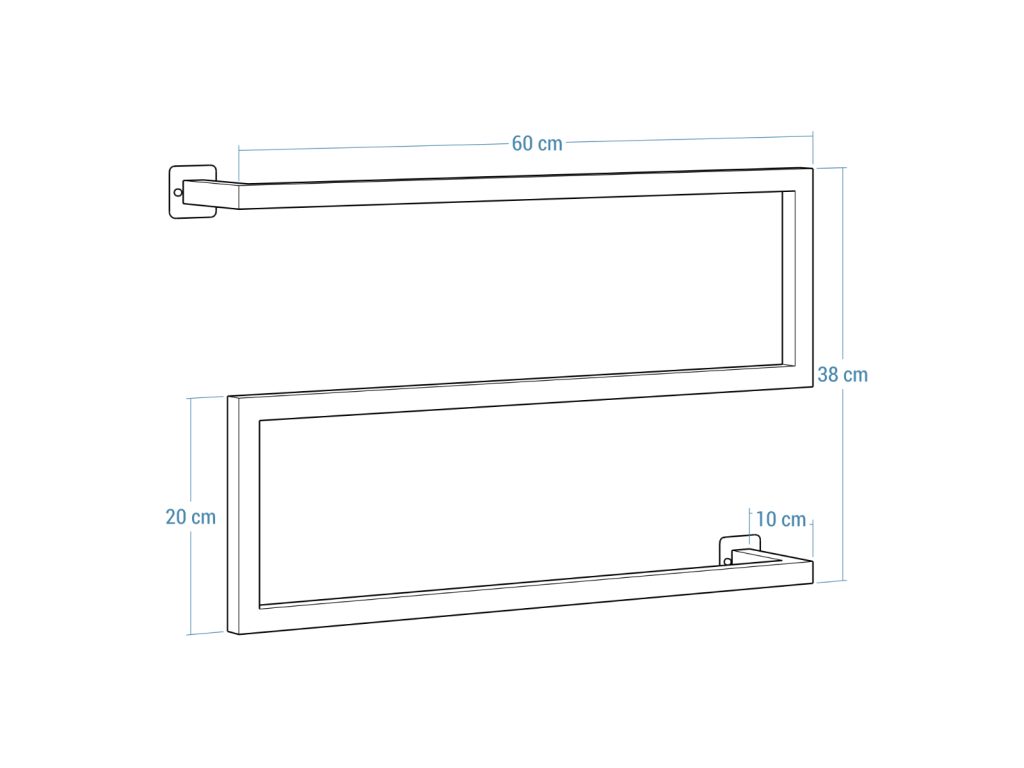 Loft Wall-Mounted Towel Rack M - Image 4