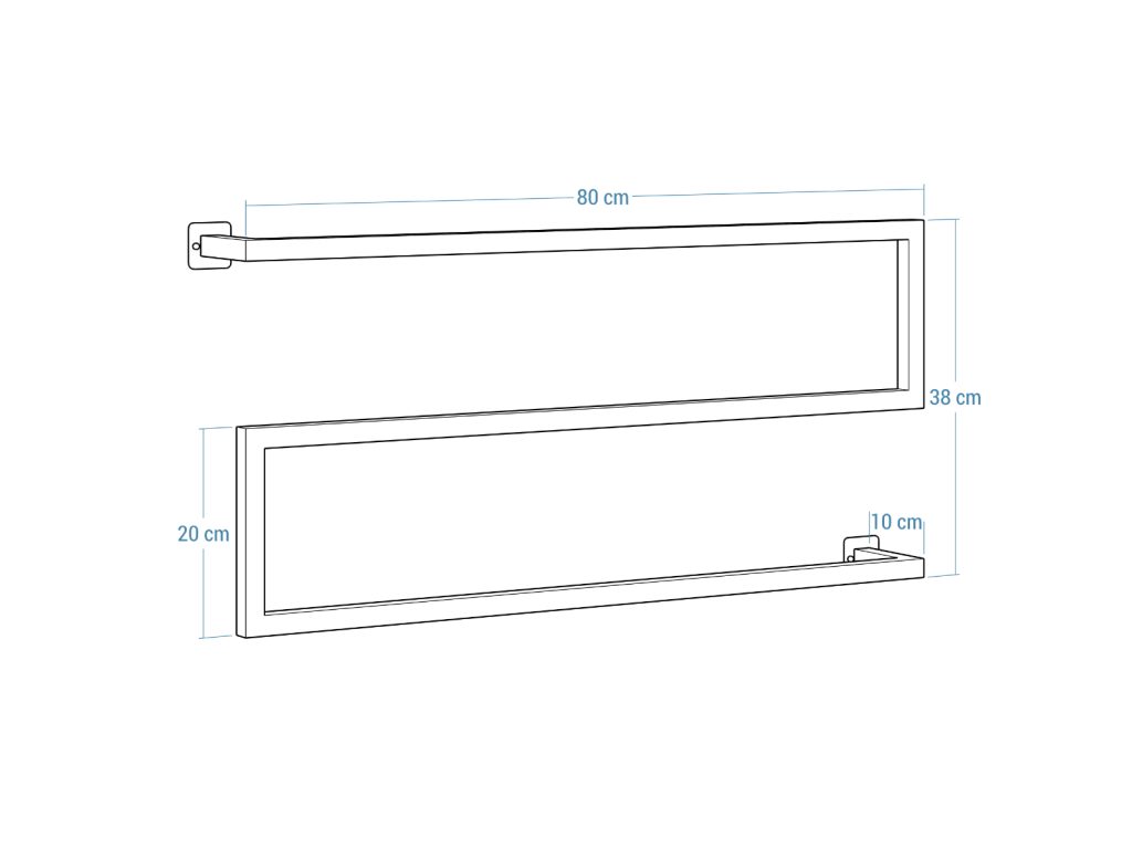 Loft Wall-Mounted Towel Rack L - Image 4
