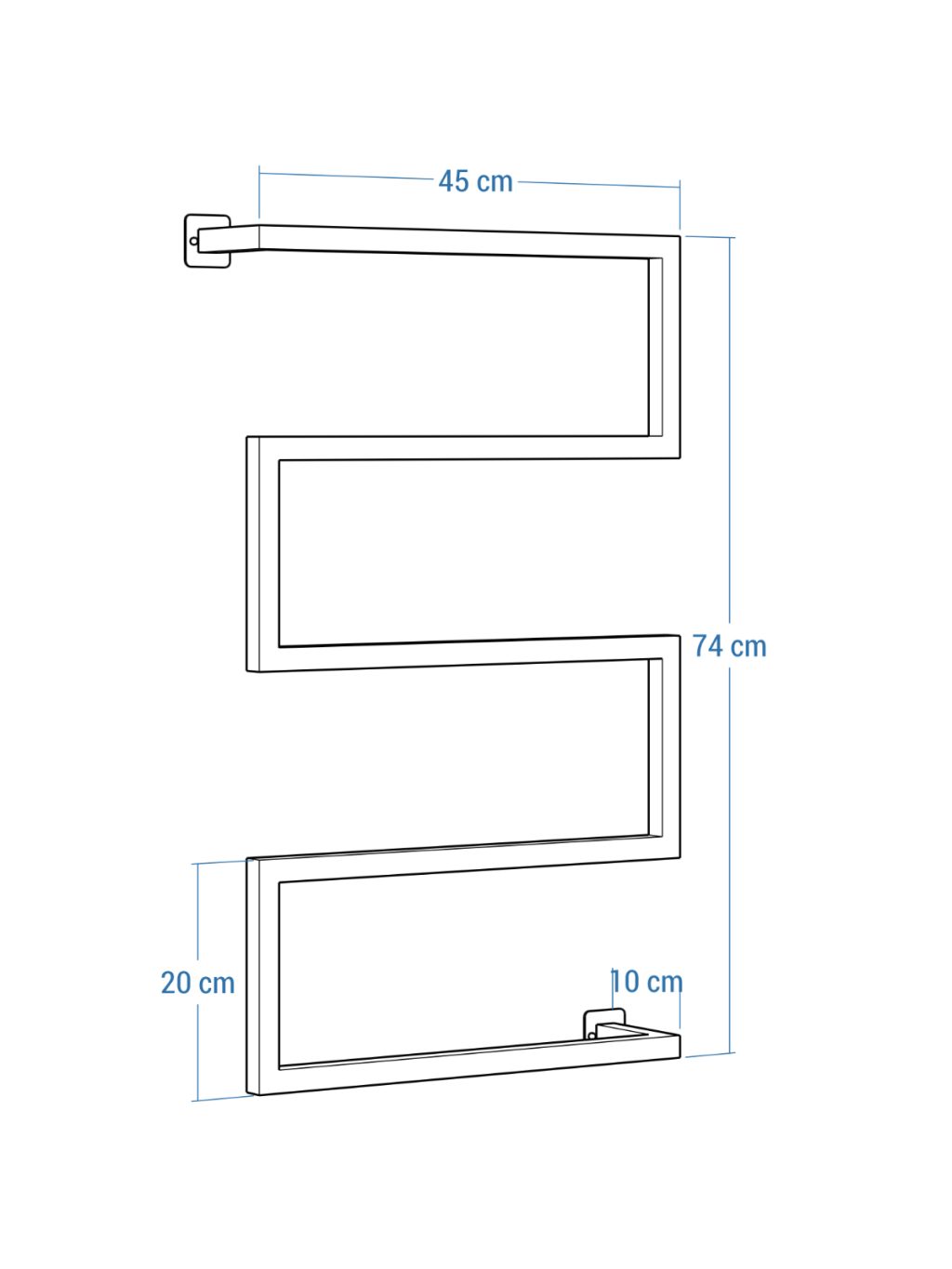 Loft Wall-Mounted Towel Rack Long S - Image 6