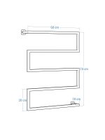 Loft Wall-Mounted Towel Rack Long Stainless Steel M - Image 5