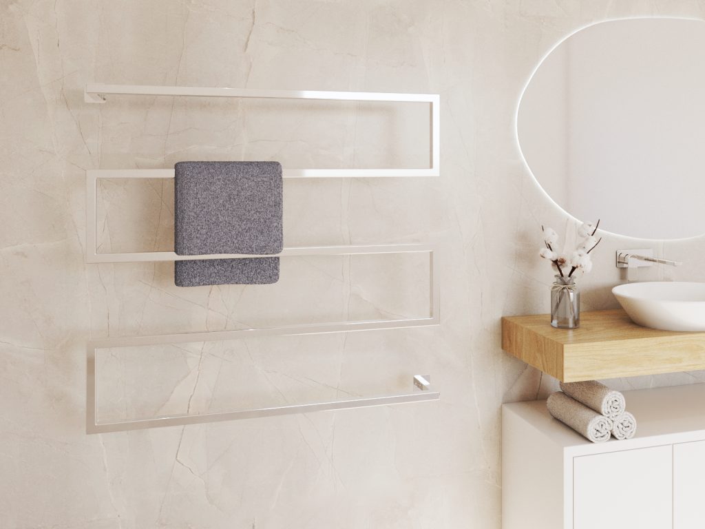 Loft Wall-Mounted Towel Rack Long Stainless Steel L - Image 3