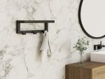 Wall-Mounted Towel Rack with Hooks XS - Image 3