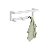 Wall-Mounted Towel Rack with Hooks Stainless Steel XS