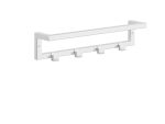 Wall-Mounted Towel Rack with Hooks Stainless Steel S - Image 2