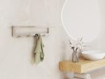 Wall-Mounted Towel Rack with Hooks Stainless Steel S - Image 3