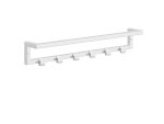 Wall-Mounted Towel Rack with Hooks Stainless Steel M - Image 2