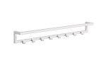 Wall-Mounted Towel Rack with Hooks Stainless Steel L - Image 2