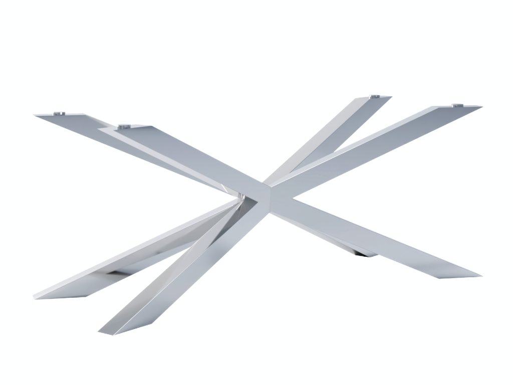 Table leg under glass Pajak chrome XL