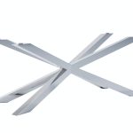 Table leg under glass Pajak chrome XL