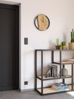 Wooden Clock with steel rim Loft 40 cm - Image 2