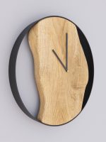 Wooden Clock with steel rim Loft 40 cm - Image 3