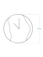 Wooden Clock with steel rim Loft 40 cm - Image 6