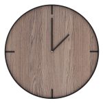 Wooden Clock with steel rim Minimo 40 cm