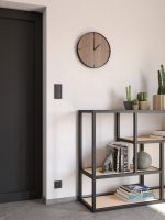 Wooden Clock with steel rim Minimo 40 cm - Image 2
