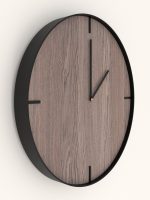 Wooden Clock with steel rim Minimo 40 cm - Image 3