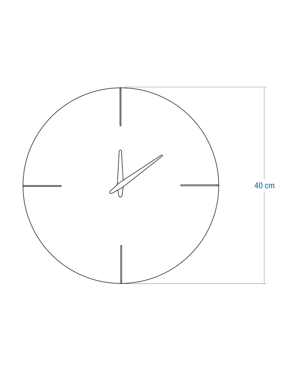 Wooden Clock Atro 40 cm - Image 4