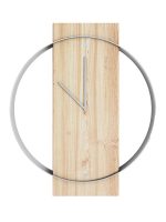 Wooden Clock with metal rim Korta 40x48 cm