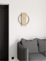 Wooden Clock with metal rim Korta 40x48 cm - Image 2