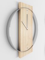 Wooden Clock with metal rim Korta 40x48 cm - Image 3
