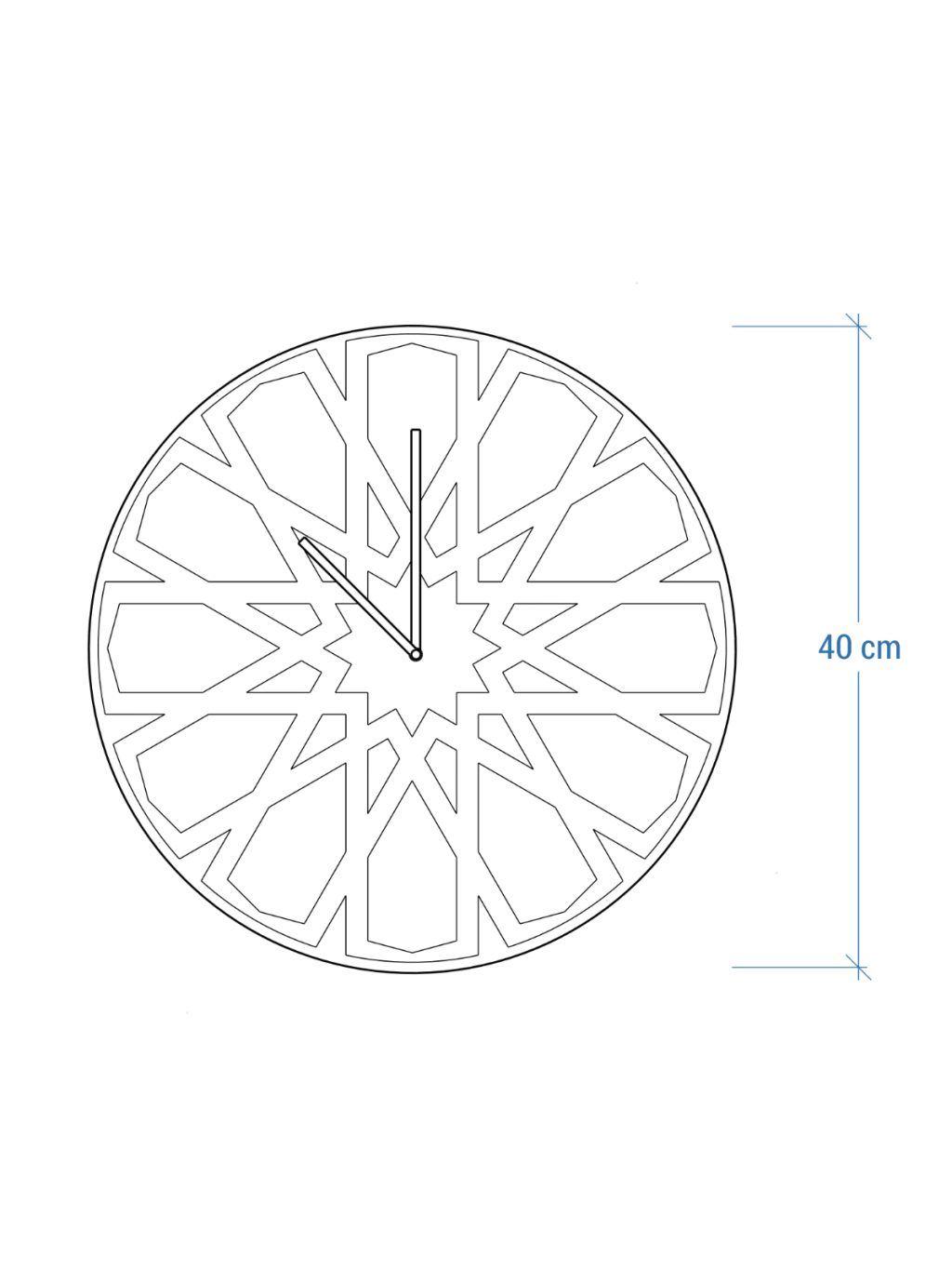 Imprint Wooden Clock Ado 40 cm - Image 4