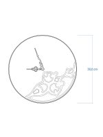 Imprint Wooden Clock with metal rim - Image 4