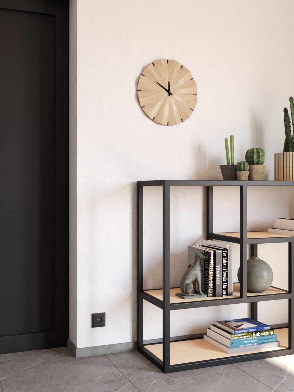 Design Wooden Clock Kalasi 40 cm - Image 2