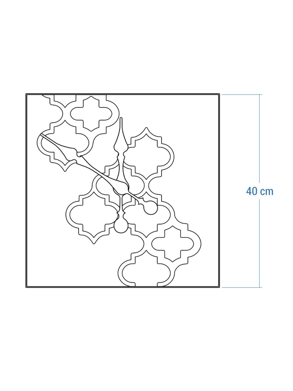 Inlaid Wooden Clock Maroko 40 cm - Image 4