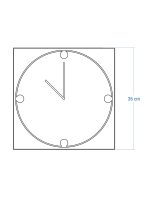 Inlaid Wooden Clock Tenido 36 cm - Image 4