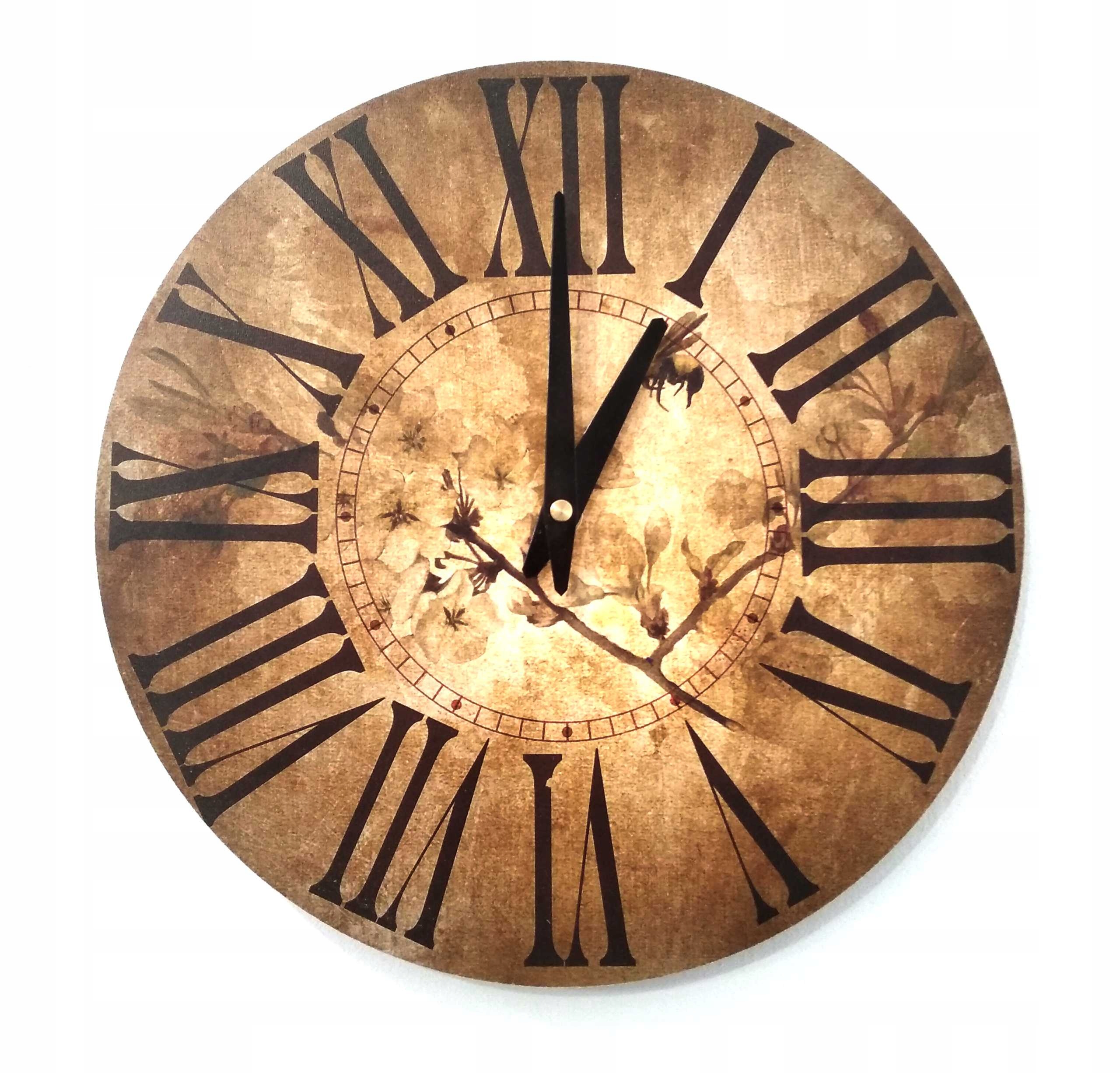 zegar-scienny-zh82-retro-vintage-30cm Wall Clock Watercolor 30 cm - Image 1