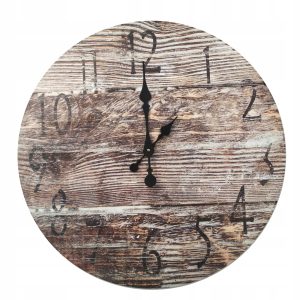 Wall Clock Floorboards 60 cm