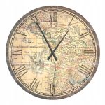 Large Wall Clock Globe 80 cm