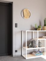 Wooden Clock with steel rim Loft 40 cm - Image 4