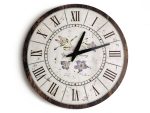 Wall Clock Violets 30 cm