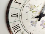 Wall Clock Violets 30 cm - Image 3