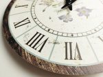 Wall Clock Violets 30 cm - Image 4