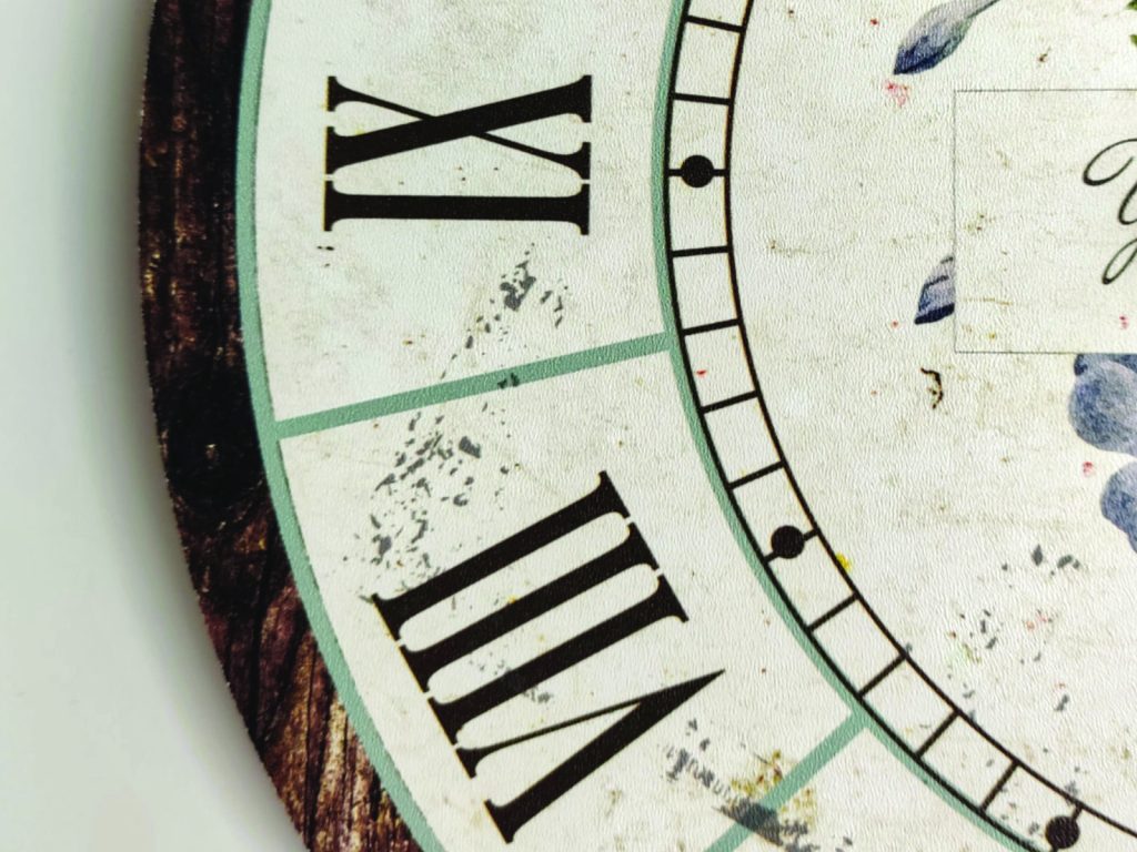 Large Wall Clock Violets 80 cm - Image 4